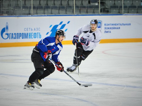 Раскатка "Авангарда" перед матчем с "Адмиралом"