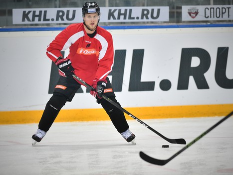 Раскатка "Авангарда" перед матчем с "Локомотивом"