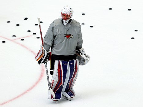 Тренировка «Авангарда» перед матчем в Нур-Султане