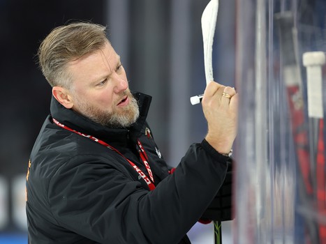 Раскатка «Авангарда» перед матчем в Магнитогорске