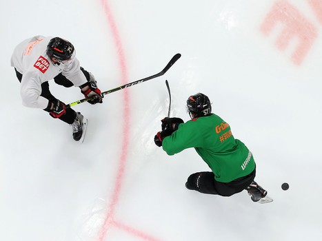 Раскатка «Авангарда» перед матчем с рижским «Динамо»