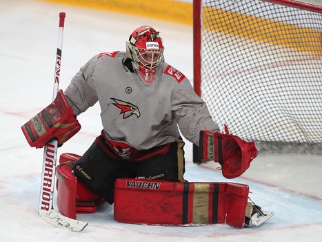 Тренировка «Авангарда» перед вторым матчем серии в Магнитогорске