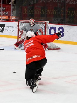 Тренировка «Авангарда» перед выездом