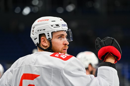 Раскатка «Авангарда» перед матчем в Новосибирске