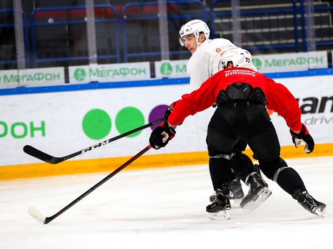 Раскатка «Авангарда» перед выездным матчем с «Металлургом»