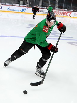 Раскатка «Авангарда» перед матчем с «Нефтехимиком»