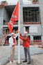 Год строительства «Арены Омск» отметили поднятием чемпионского флага