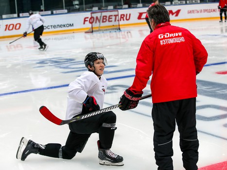 Открытая тренировка «Авангарда» для СМИ