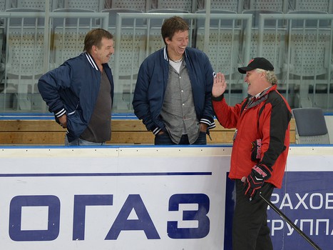 Раскатка "Авангарда" перед матчем с "Динамо" Мск 8 октября 2013