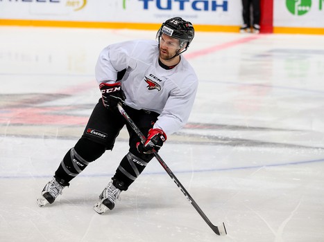 Раскатка «Авангарда» перед матчем с московским «Динамо»