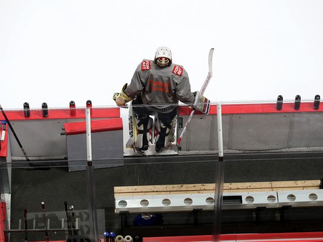 Раскатка «Авангарда» перед матчем с рижским «Динамо»