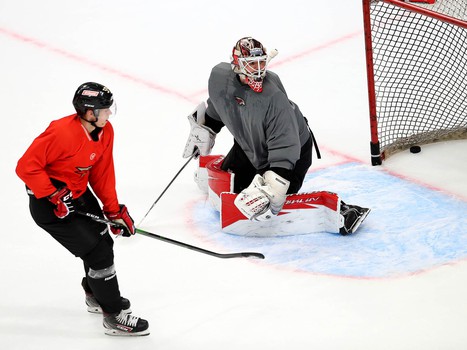 «Белые» vs «красные»: тренировочный матч