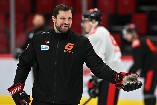 Раскатка «Авангарда» перед матчем с «Автомобилистом»