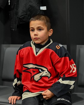 Тренировка воспитанников Хоккейной Академии «Авангард» 2019 года рождения на G-Drive Арене