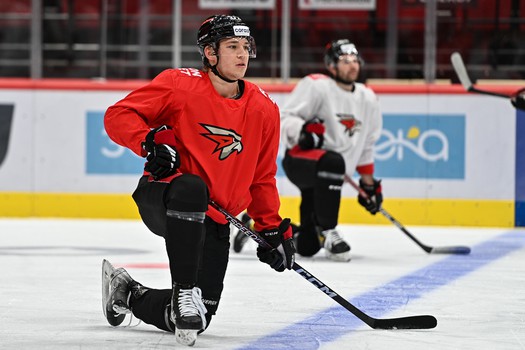 Раскатка «Авангарда» перед матчем с минским «Динамо»