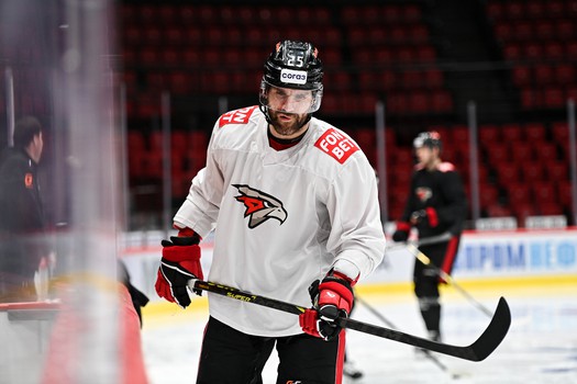 Раскатка «Авангарда» перед матчем с «Трактором»