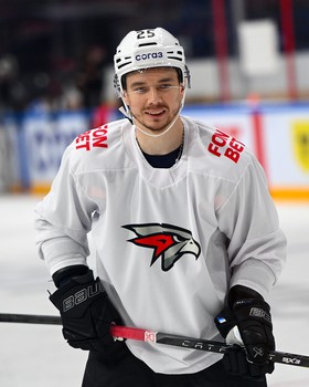 Тренировка «Авангарда» перед матчем в Магнитогорске