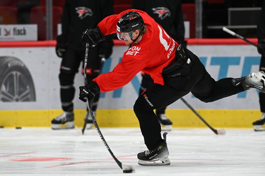 Раскатка «Авангарда» перед матчем с «Адмиралом»