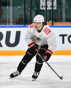 Раскатка «Авангарда» перед матчем в Казани