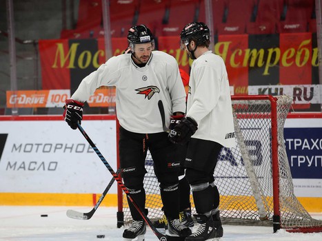 Раскатка «Авангарда» перед матчем с «Трактором»