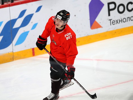 Раскатка «Авангарда» перед матчем с «Автомобилистом»