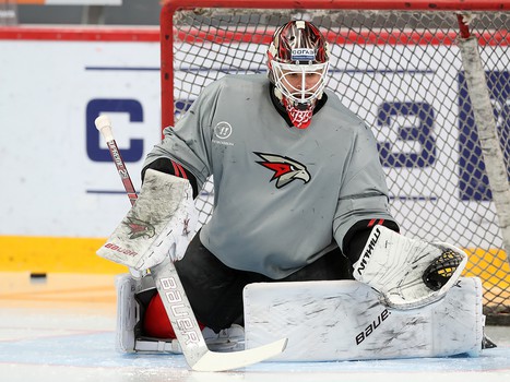 Раскатка «Авангарда» перед матчем с «Адмиралом»