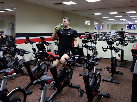 Раскатка «Авангарда» перед матчем с «Автомобилистом»