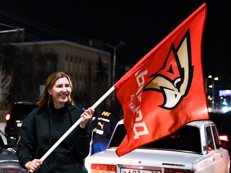 Омск празднует чемпионство «Авангарда»!