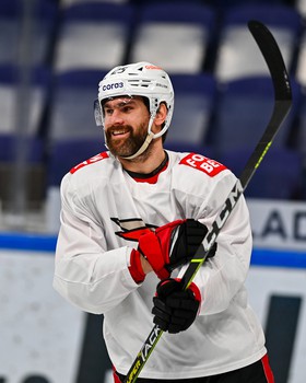 Тренировка «Авангарда» перед матчем в Казани