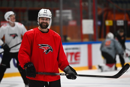 Тренировка «Авангарда» перед матчем в Хабаровске