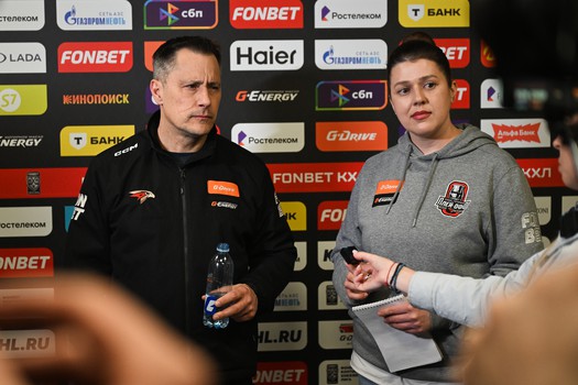 Открытая тренировка «Авангарда» для СМИ