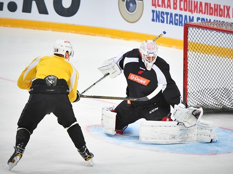 Раскатка "Авангарда" перед выездным матчем с ЦСКА