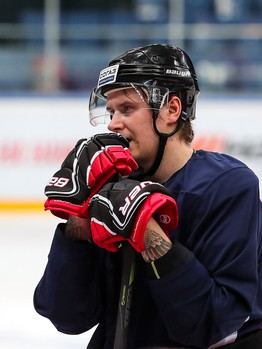 Раскатка «Авангарда» перед матчем с «Северсталью»