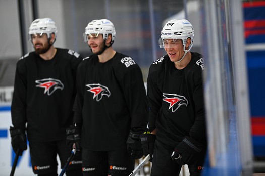 Тренировка «Авангарда» перед матчем в Тольятти