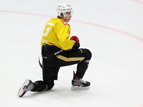 Раскатка «Авангарда» перед матчем в Хабаровске