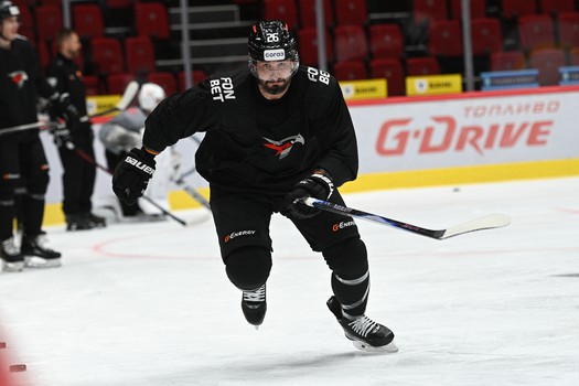 Тренировка «Авангарда» перед матчем с «Адмиралом»