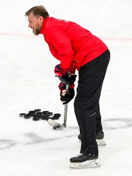 Раскатка «Авангарда» перед матчем с ХК «Сочи»