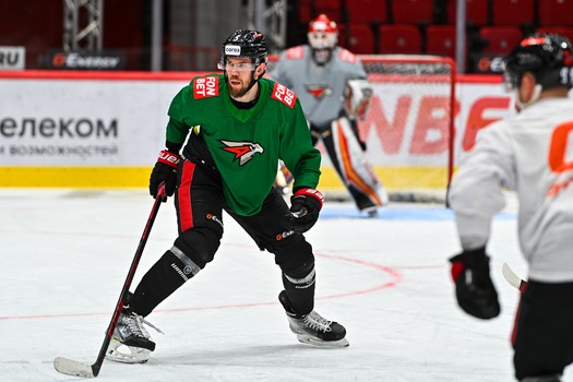 Раскатка «Авангарда» перед матчем с ХК «Сочи»