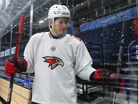 Раскатка «Авангарда» перед выездным матчем с московским «Динамо»