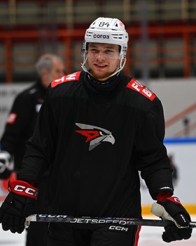 Тренировка «Авангарда» перед матчем в Хабаровске