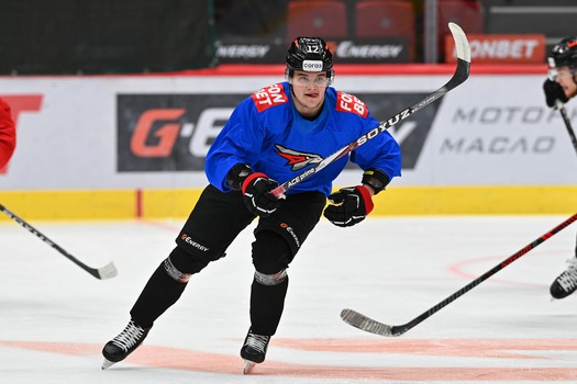 Тренировка «Авангарда» перед матчем с «Металлургом»