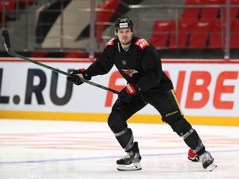 Раскатка «Авангарда» перед матчем с «Автомобилистом»