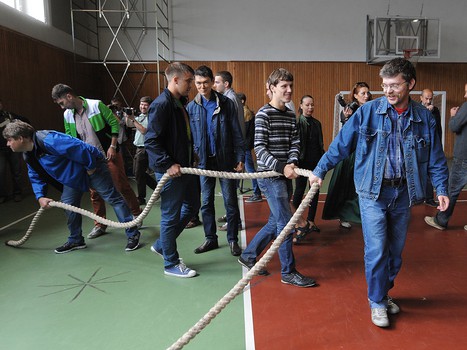 Открытая тренировка для прессы