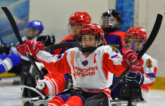 Турнир по следж-хоккею в Омске, день 2