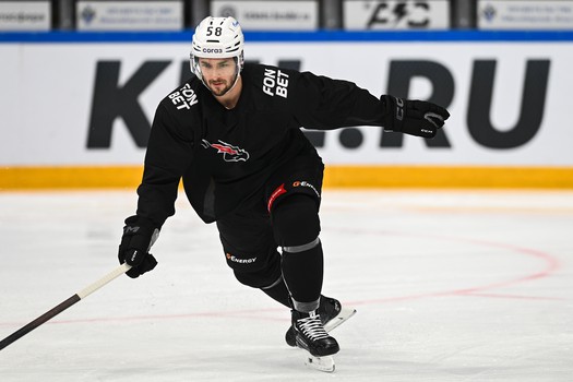 Тренировка «Авангарда» перед матчем в Новосибирске