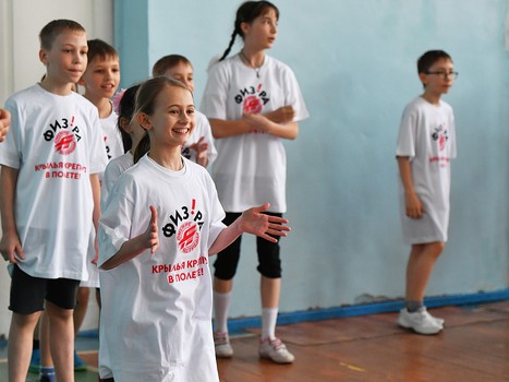 "Физ-ра с "Омскими Ястребами" в 26 гимназии