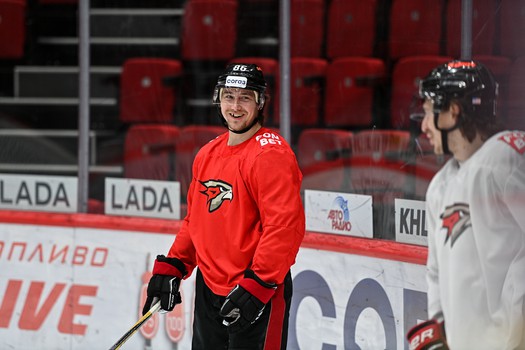 Раскатка «Авангарда» перед матчем с «Ак Барсом»