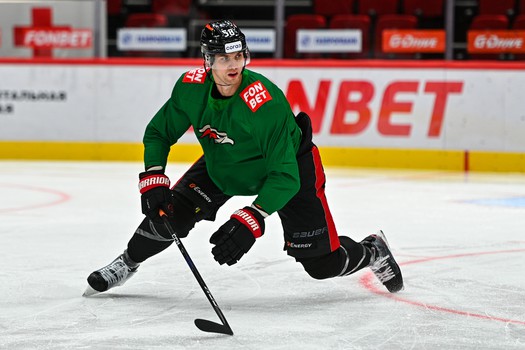 Раскатка «Авангарда» перед матчем с «Амуром»