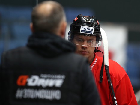 Раскатка «Авангарда» перед матчем с «Магниткой»