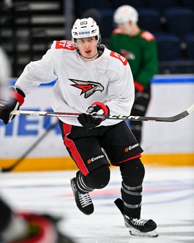 Раскатка «Авангарда» перед выездным матчем с московским «Динамо»